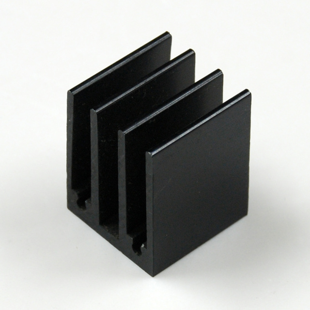 SS185 0.9" x0.9" x1.2" Aluminum Black Heat Sink